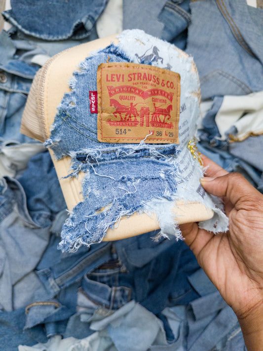 Levi Pinned Denim Fusion Hat