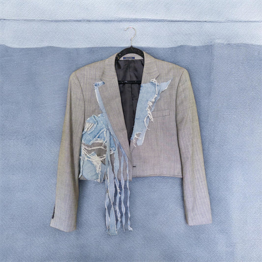 Upcycled Denim Blazer